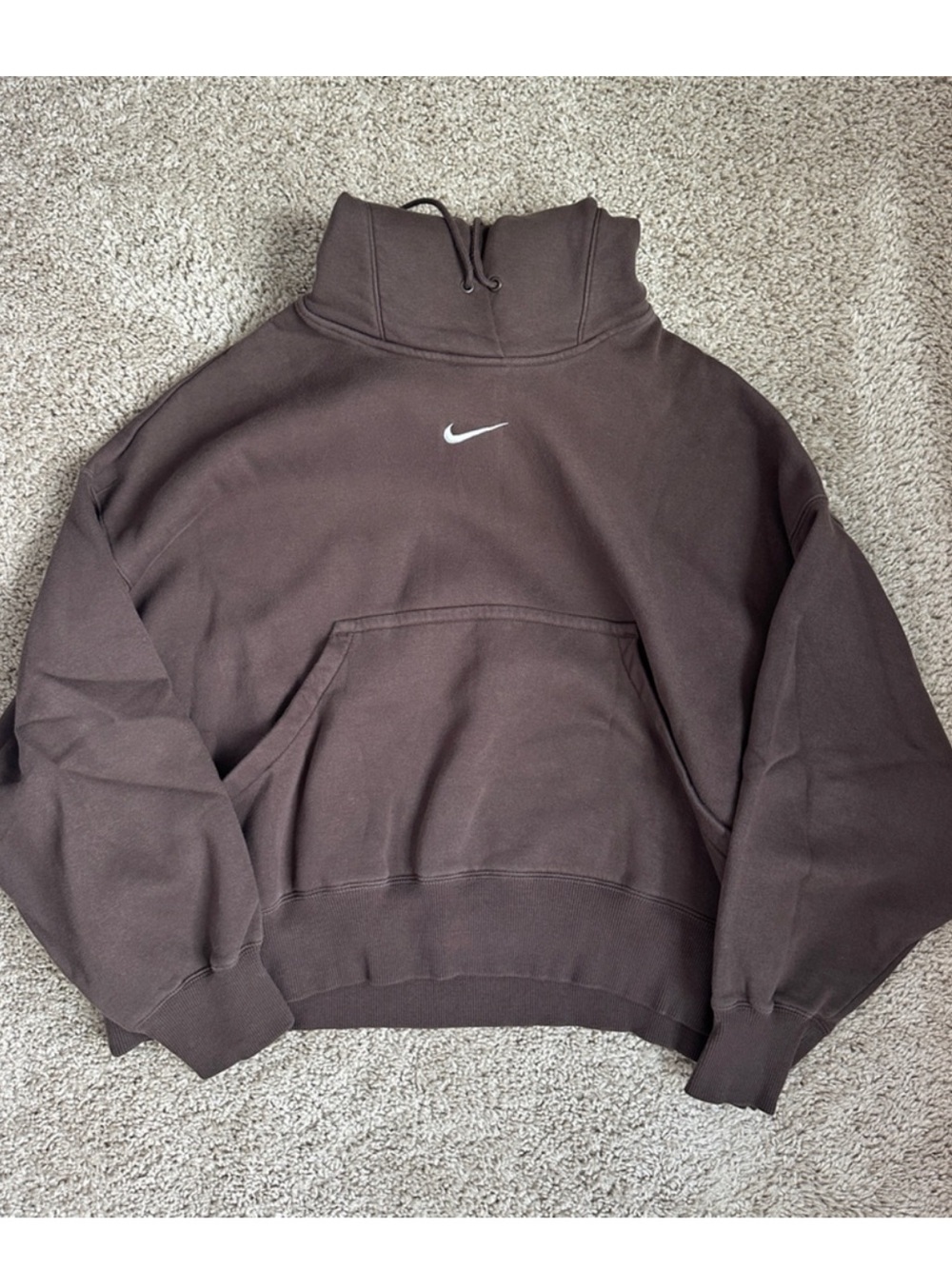 Nike Brown Fleece Pullover with White Tag